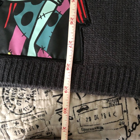 The Nightmare Before Christmas Jack & Sally Applique Girl Sweater Vest - Picture 7 of 7